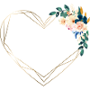 Heart flowers customizable