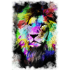 Löwe bunte Zusammenfassung