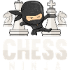 Szachy Ninja Funny Chess Lover Prezent Szachista