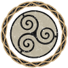 Shaman's drum triskel