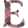Flower Letter E