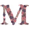 Flower Letter M