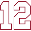 12 College Jersey Number Print