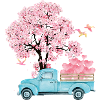 aquarelle printemps arbre oiseau