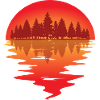 Sunset Trees Lake
