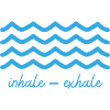 Meditation design with "inhale - exhale"