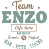 Voornaam ENZO TEAM gepersonaliseerd geschenk Enzo