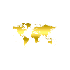 World map in gold