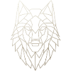 Geometrischer Wolfskopf