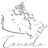 Canada map - shadow EN