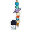 Astronaute avec glace