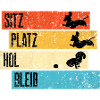 Retro Dackel Dachshund Teckel Witz