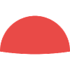 Clip - semicircle red