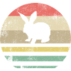 Easter Rabbit Retro Gift