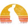 Easter Rabbit Sunset Retro Gift