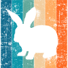 Rabbit Easter Retro Gift