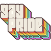 Gay Pride Regenbogen Schatten Statement
