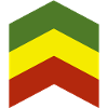 Reggae Rastafari Äthiopien-Farben