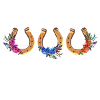 Horseshoe With Flowers