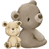Maman et bébé ours