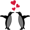 coeurs de pingouin