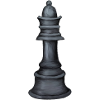 Grayscale Chess Piece Art Print