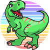 Dinosaur sunset