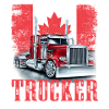 Trucker Canadian Flag