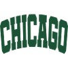 Chicago lettering green