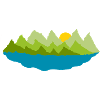 Paysage - arbres - lac