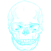 SkullSketchTurquoise