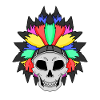 Rainbow skull LGBT