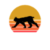 Rétro soleil Lynx animal animal idée cadeau