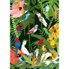 Parrots in the jungle, illustration
