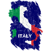 Italia Flag Map