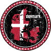 Denmark Map flag badge