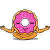Meditating donut