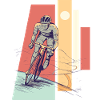 Rennrad Fahrer