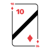 Ten Diamonds Playing Card Poker Card