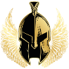 Spartan Gold Wing Helmet Fighter