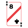 Kreuz Acht Spielkarte Pokerkarte