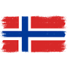 De Vlag van Noorwegen Scandinavië Noorse Vlag