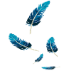 feder leicht weiss