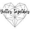 Better together - geometric heart