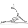 Yogiraffe - black and white