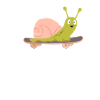 Snail Skateboard Skateboarding Fast Boarding