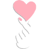 Hand symbol kpop k-pop korea heart love music