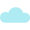 Nuages design bleu comme Skype