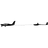 Aircraft tow, powered aircraft, glider