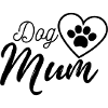 Dog Mum heart-paw